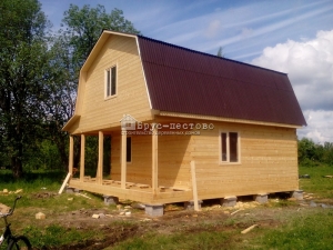 Дом из бруса, город Луга, Мшинский район, деревня Большая Дивенка