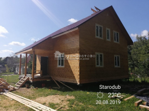 Дом 8х8 м, Московская область, деревня Стародуб