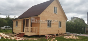 Каркасный дом 7х7м камерной сушки, Лен область СНТ Дунай