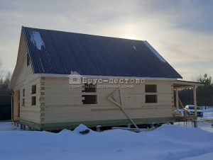 Дом под усадку из бруса 190х140 камерной сушки 12х9